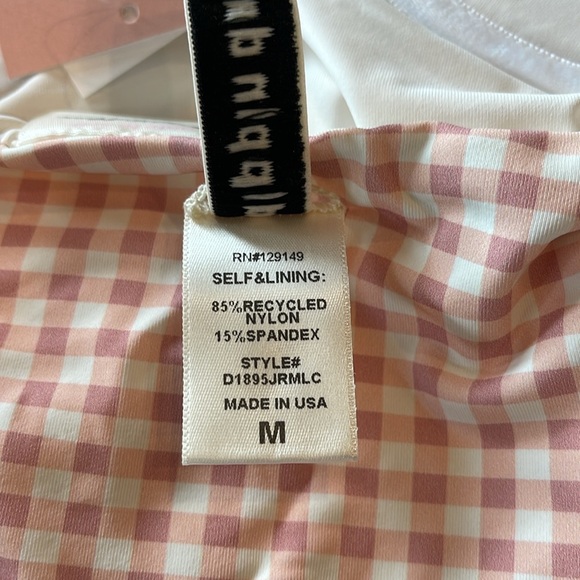 NWT Dippin’ Daisy’s Bonjour One Piece Swimsuit Petal Plaid Lingerie Sexy Gingham - Picture 8 of 11